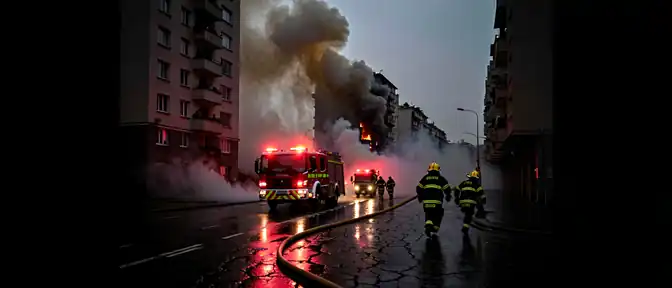 Движение транспорта на участке Погодинской улицы в Москве приостановили из-за возгорания в жилом здании
