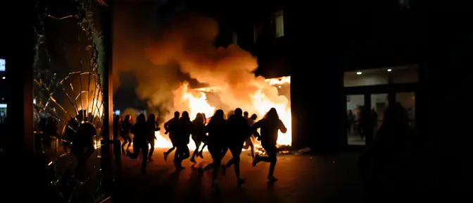 Тридцать посетителей спаслись от огня при возгорании торгового центра в Ленинградской области