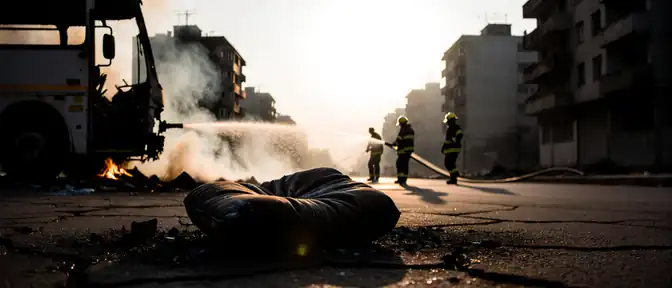 В Ворошиловском районе Донецка произошел пожар в пассажирском автобусе